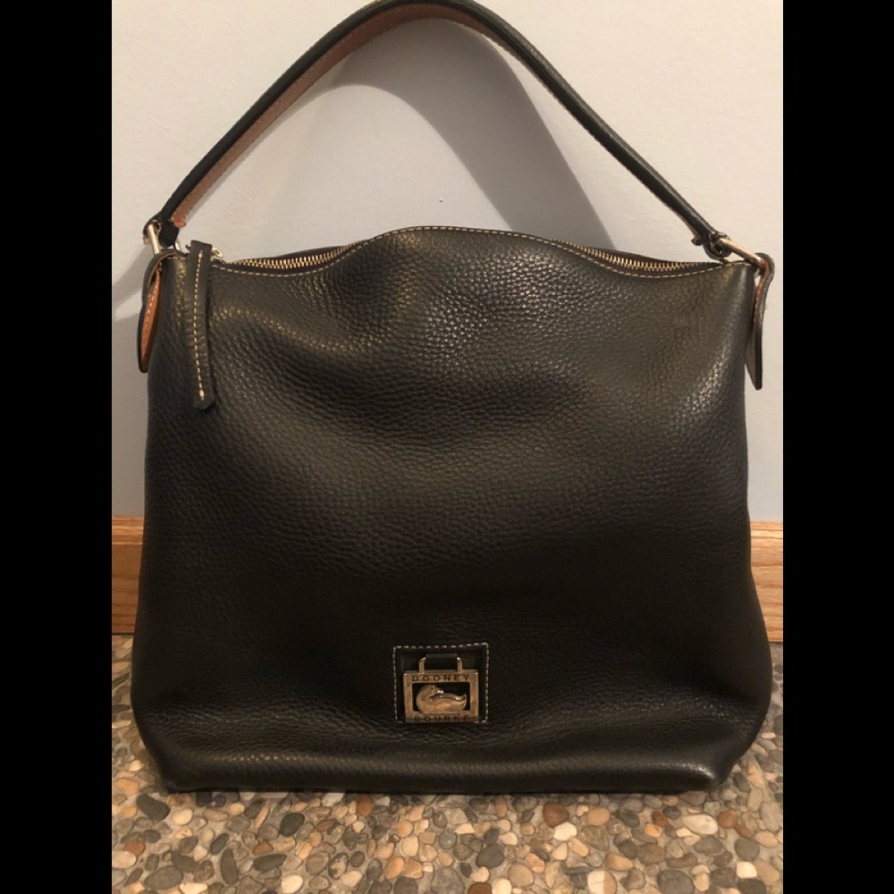 Dooney Bourke black leather handbag